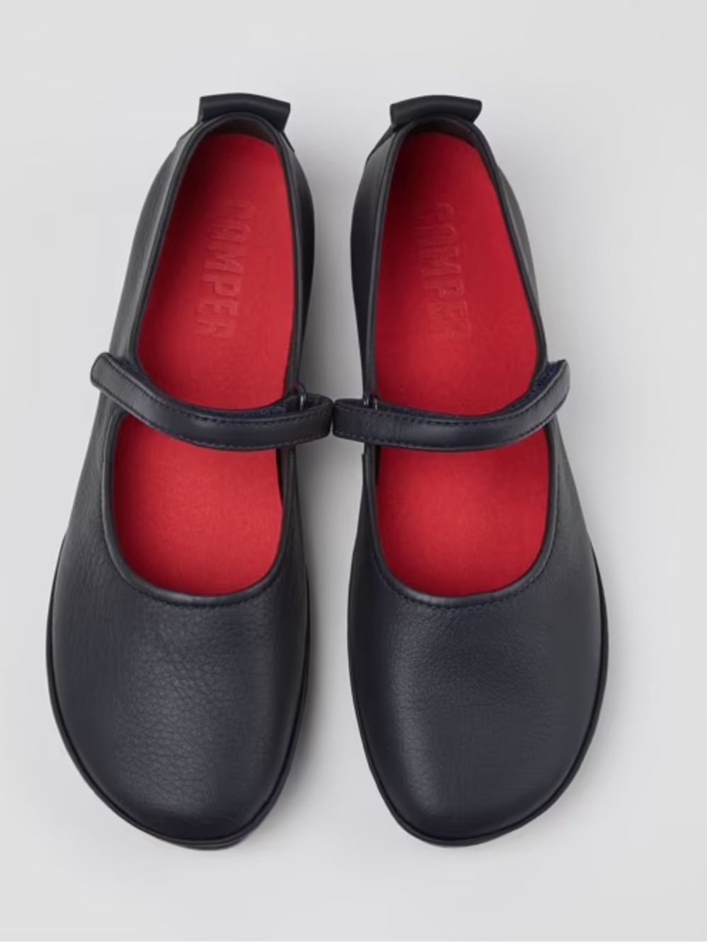 Camper Right Nina Ballerina Flats in Blue Leather Size 40